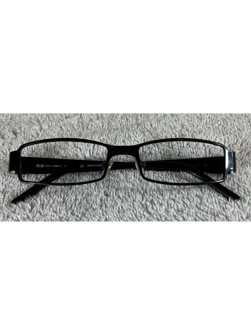 Dolce & Gabbana DG 5031 01 Black Metal Rectangular Eyeglasses Frames 52-17-140 - Picture 9 of 9
